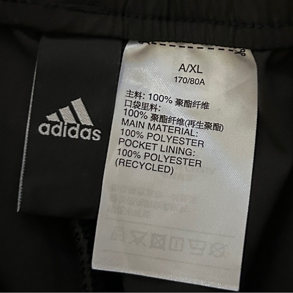 Adidas Black lightweight Recycled Polyester Joggers women’s Size Large Sports - Picture 7 of 10